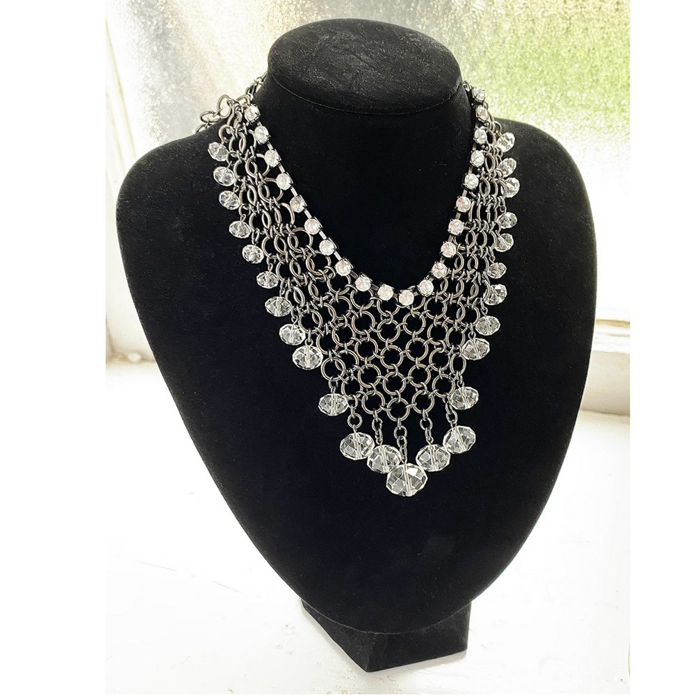 Elegant Silver Statement Necklace